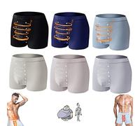 SENGHUI 2023 New Long Lasting Man Tomarine Male Growth & Hardening Delay & Slimming Underwear with Massage particles (6PCS,L)