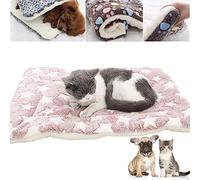 SENGHUI Cozy Calming Cat Blanket, Cat Bed Self Heating Pet Pad, Ultra Soft and Warm Dog Cat Bed Mat Flannel Blanket, Dog Blankets for Indoor Cats, Warm Pet Sizes to Fit Most Pets (B,M)