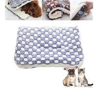 SENGHUI Cozy Calming Cat Blanket,Self Heating Pet Pad,Anti Anxiety Dog Bed,Indoor Fleece Dog Blankets Washable Fluffy Cushion Mats (P,31.1x23.6in)