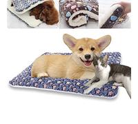 SENGHUI Cozy Calming Cat Blanket,Self Heating Pet Pad,Anti Anxiety Dog Bed,Indoor Fleece Dog Blankets Washable Fluffy Cushion Mats (A,24x16.1in)