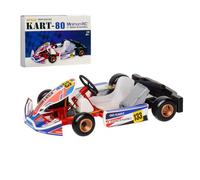 Sengi Kart-80 1/32 Scale DIY Assembly RC Car Model, 2.4Ghz Mini Go Kart with Bearing Steering, No Soldering Needed, Gift for Teens and Hobbyists