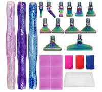SENHAI 24 pcs Diamond Art Pens Kits, New Diamond Paintings Pens Colorful Metal Tips Screw Thread Tips 5D Diamond Art Accessories Diamond Paintings Accessories Tools for DIY Painting Crafts