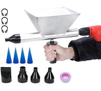 Senhill Electric Mortar Pointing Grout Gun Portable Mortar Sprayer Applicator Cement Caulking Gun with 8 Nozzles (Without Electric Drill)
