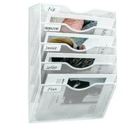 Senhoglb 5 Tier A4 Mesh Wall Pocket File Holder，White, New Year Sale , Top gift picks