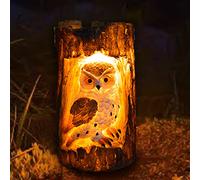 Senhui Solar Garden Light, Garden Decoration Owl Solar Light Waterproof LED Solar Light Resin Night Lights Lawn Lighting for Backyards, Gardens (Brown Owl)