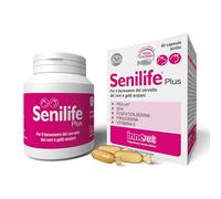 Senilife® Plus - Brain Wellness for Elderly Dogs and Cats - Improves Cognitive Function and Memory for Successful Brain Aging - 60 Single Dose Skittle Capsules