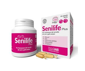 Senilife® Plus - Brain Wellness for Elderly Dogs and Cats - Improves Cognitive Function and Memory for Successful Brain Aging - 60 Single Dose Skittle Capsules