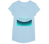 Senior 2025 Cosmic Constellation Graduation Celebration T-Shirt, Girls, Baby Blue, XS