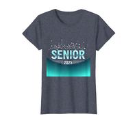 Senior 2025 Cosmic Constellation Graduation Celebration T-Shirt, Women, Heather Blue, XS