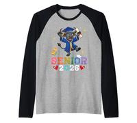 Senior 2026 Graduation Buffalo Class of 26 Scholar Graduate Raglan Baseball Tee