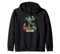 Senior 2026 Graduation Frog Class of 2026 Scholar Graduate Zip Hoodie