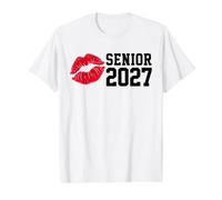 Senior 2027 Kiss My Class Goodbye Class of 2027 Grad 2 Sided Value Graphic T-Shirt, Men, White, S