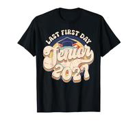 Senior 2027 My Last First Day of School Retro Back to School T-Shirt