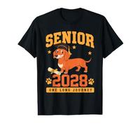 Senior 2028 Dachshund Graduation Class of 28 Dog Lover Value Graphic T-Shirt