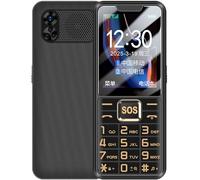 Senior Basic Cell Phone - 2.4 Inch Display, Big Buttons, SOS Emergency Key, Dual SIM, Flashlight, Loud Speaker, MP3/FM Radio, Calendar, Alarm, Calculator,Black