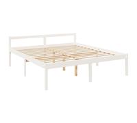 (white, 6ft super king size) vidaXL Bed Frame Bedroom Bed Base Matress Foundation Bedstead Solid Wood Pine