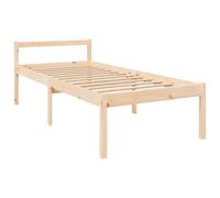 (white, 75 x 190 cm) vidaXL Bed Frame Bedroom Bed Base Matress Foundation Bedstead Solid Wood Pine