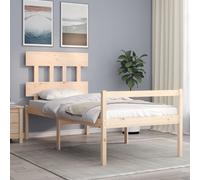 Senior Bed without Mattress 90x200 cm Solid Wood