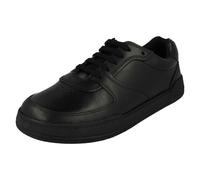 (Black, UK 4.5 Child) Senior Boys Clarks Relaxed Style Lace Up School Shoes Fawn Lay Y - G Fit