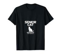Senior Cat Advocate Adopt Older Cats Silhouette T-Shirt