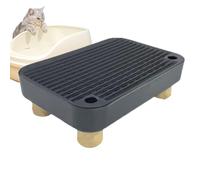 Senior Cat Litter Box Step - Elevated Anti-Tracking Tray With Mesh Filter, Slip-Resistant Pet Toilet Step | Ideal For Kittens, Aging Cats, Indoor Apartments, Veterinary Clinics, And Homes