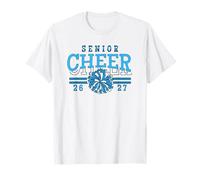 Senior Cheer 2027 Class Team Spirit School Blue Pride T-Shirt