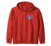 Senior Cheer 2027 Class Team Spirit School Blue Pride Zip Hoodie