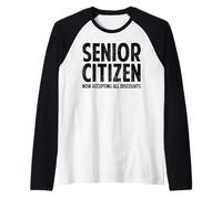 Senior Citizen Celebration - Retirement Party Humor Raglan Baseball Tee