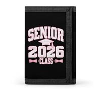 Senior Class of 2026 Graduation Men Trifold Wallets with Card Holders Keychain Slim Purse Money Clip for Women