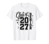 Senior Class of 2027 Cool High School College Graduation 1 Value Graphic T-Shirt, Men, White, M