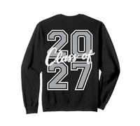 Senior Class of 2027 Graduation Grey and White on the back Sweatshirt