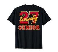 Senior Class of 2027 Graduation Red Yellow on The Back T-Shirt