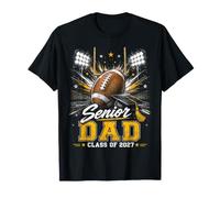 Senior Dad Class of 2027 Football Graduation Vintage T-Shirt