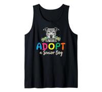 Senior Dog Adoption. Adopt a Senior Dog. Cute Rescue Tank Top