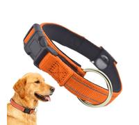 Senior Dog Collar - Adjustable Neck Fit, Double Layer Fabric Build, Light Reflecting Elements, Comfortable All Day Wear | Perfect For Living Room Relaxation Holiday Travel Hiking Outings Daily Home