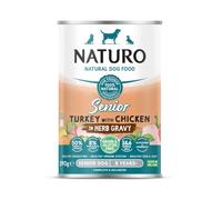 Senior Dog Turkey with Chicken in a Herb Gravy - Grain & Gluten Free Dog Food | 390g Cans x 12