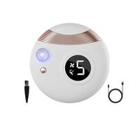 Senior Electric Nail Clippers - Portable LED Light File | Automatic Trimmer Thick Visually Impaired Nails | 7.5 cm ABS Cleaning Brush 3 Speeds USB Rechargeable | Cutter Feet Hands Fingers M