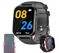 Senior Emergency Call Bracelet, Smartwatch Bracelet for The Elderly, with Multiple Languages and Sos Alert, Gps Security Positioning & Support Hd Video Calls Ip67 Waterproof, for Ios Android(Black)