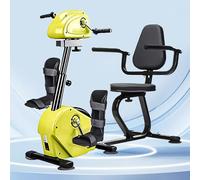 Senior Exercise Bike for Arms and Legs - Pedal Exerciser Machine with 10 Resistance Levels & Wireless Remote, Home Fitness Equipment for Elderly Adults, Low-Impact Cardi Green + Seat + Arm/Leg Guards