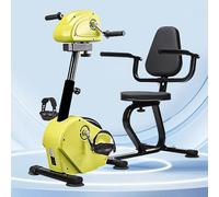 Senior Exercise Bike for Arms and Legs - Pedal Exerciser Machine with 10 Resistance Levels & Wireless Remote, Home Fitness Equipment for Elderly Adults, Low-Impact Cardio Workout Green + Seat