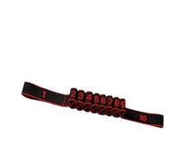Senior Fitness Resistance Band with 8/10/12 Adjustable Loops, ide Supportive Design for Back/Leg Therapy, Home Physical Therapy Equipment(Black Red 10)