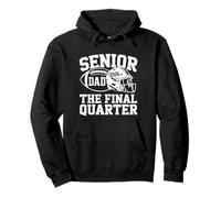 Senior Football Dad Father The Final Quarter 2026 Game Day Pullover Hoodie