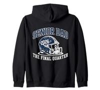 Senior Football Dad Father The Final Quarter 2026 Game Day Zip Hoodie