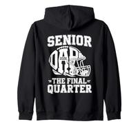Senior Football Dad Father The Final Quarter 2026 Game Day Zip Hoodie