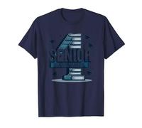 Senior: Freshman was Four Years Ago - Graduation Gift T-Shirt, Men, Navy, M