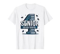 Senior: Freshman was Four Years Ago - Graduation Gift T-Shirt, Men, White, XL