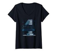 Senior: Freshman was Four Years Ago - Graduation Gift V-Neck T-Shirt, Women, Black, XXL