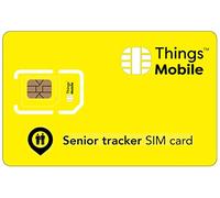 Senior GPS Tracker SIM Card - Things Mobile - with Global Coverage and Multi-Operator GSM/2G/3G/4G Network without Fixed Costs. 10€ Credit Included