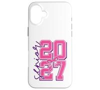 Senior graduate Class 2027 the final year pink fpr girls Case for iPhone 16 Plus
