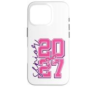 Senior graduate Class 2027 the final year pink fpr girls Case for iPhone 16 Pro